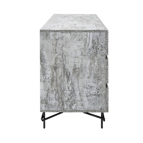 Nova Domus Aria - Italian Modern Multi Grey with texture Dresser