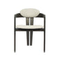 Modrest Thorne Light Grey and Dark Grey Arm Dining Chair - Home Elegance USA