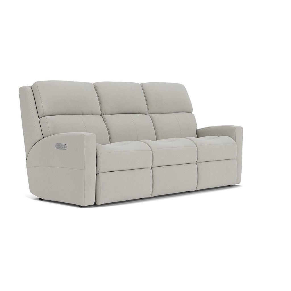 Catalina Transitional Leather Power Reclining Sofa | Flexsteel