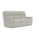 Catalina Transitional Leather Power Reclining Sofa | Flexsteel
