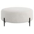 Arles Large Plush Ottoman - White by Uttermost - View 1