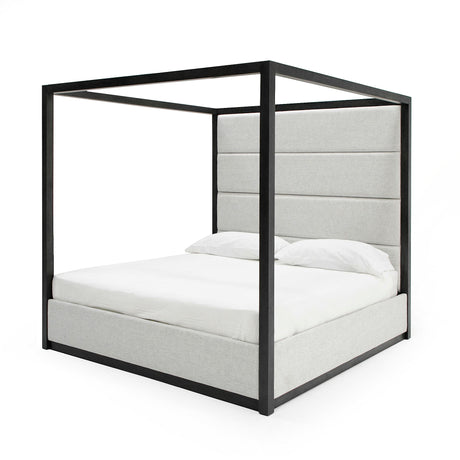 Manhattan - Contemporary Canopy Grey Bed -eastern - View Image 1
