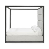 Manhattan - Contemporary Canopy Grey Bed -eastern - View Image 1