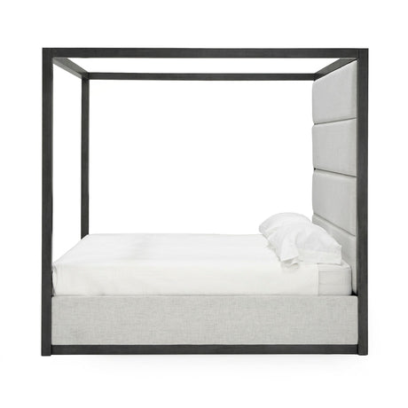Manhattan - Contemporary Canopy Grey Bed -eastern - View Image 1