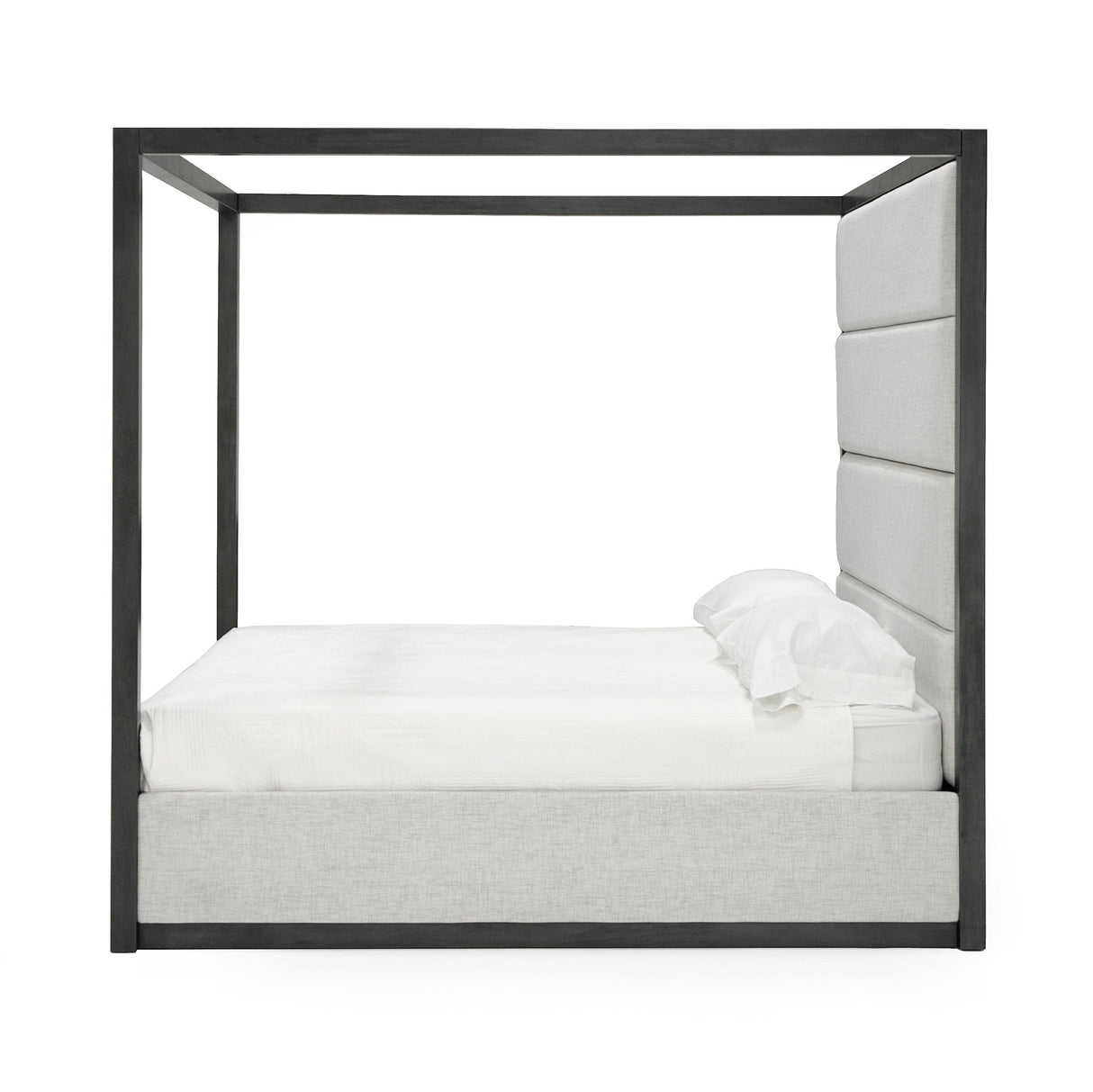 Manhattan - Contemporary Canopy Grey Bed -queen - View Image 1