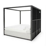 Manhattan - Contemporary Canopy Grey Bed -eastern - View Image 1