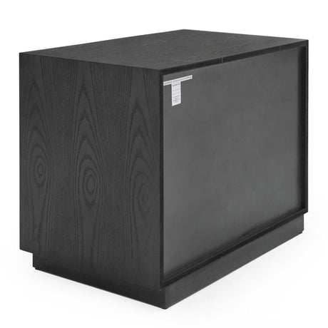 Modrest Manhattan - Contemporary Grey and Gold Nightstand