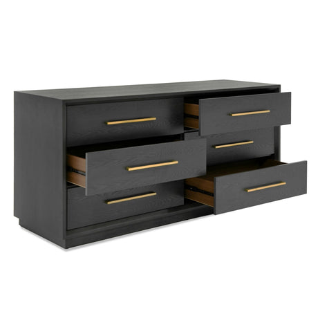 Modrest Manhattan- Contemporary Grey and Gold Dresser