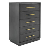 Modrest Manhattan- Contemporary Grey and Gold Chest