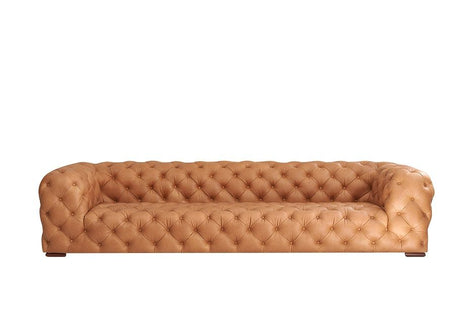 Divani Casa Dexter - Transitional Camel Tufted Sofa