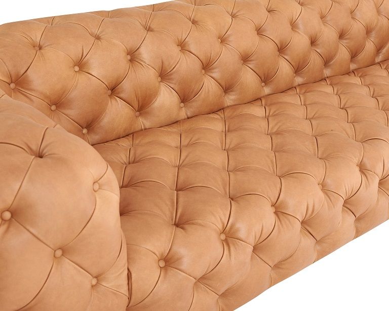 Divani Casa Dexter - Transitional Camel Tufted Sofa - sold by Home Elegance USA