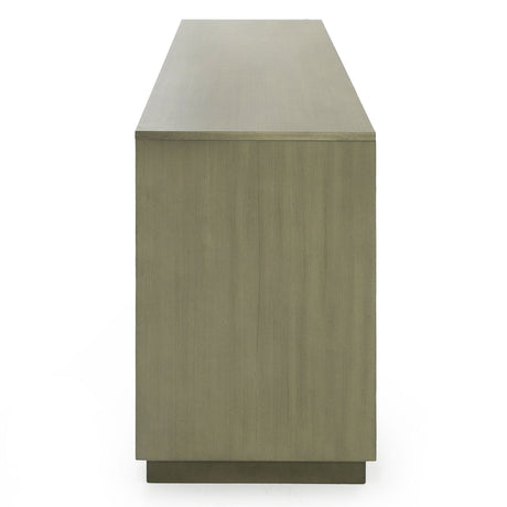Modrest Nixa - Modern Wide Birch + Brushed Bronze Dresser