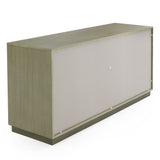 Modrest Nixa - Modern Wide Birch + Brushed Bronze Dresser