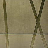 Modrest Nixa - Modern Wide Birch + Brushed Bronze Dresser
