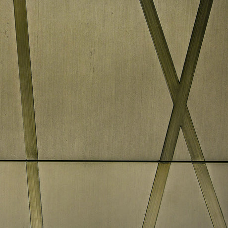 Modrest Nixa - Modern Wide Birch + Brushed Bronze Dresser