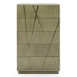 Modrest Nixa - Modern Wide Birch + Brushed Bronze Chest