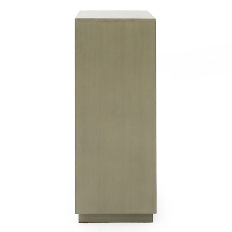 Modrest Nixa - Modern Wide Birch + Brushed Bronze Chest