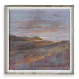 Dawn On The Hills Framed Print - Purple / Light Brown by Uttermost - View 1