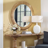 Mariner Round Mirror - Light Brown by Uttermost - View 3