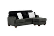 Modern Reversible Sectional Corner-blocked Frame Reversible Cushions Throw Pillows 100% Foam Livingroom Furniture - sold by Home Elegance USA
