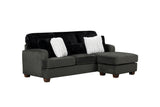Modern Reversible Sectional Corner-blocked Frame Reversible Cushions Throw Pillows 100% Foam Livingroom Furniture