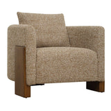 Halligan Upholstered Accent Chair - Light Brown by Uttermost - View 4