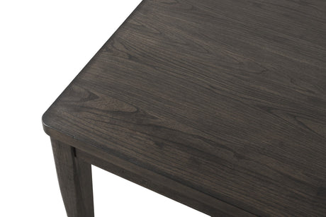 7pc Dining Room Set Dark Walnut Wooden Dining Table 6x Side Chairs Rubber wood Modern Kitchen Dining - sold by Home Elegance USA