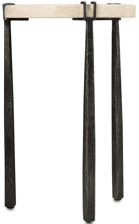 Driftwood Metal Spot Table Beige / Gray - Beige / Dark Gray by Hooker Furniture - View 1