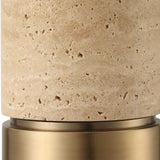 Knox Travertine Floor Lamp - Gold by Uttermost - View 7