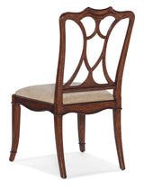Charleston Upholstered Seat Side Chair (Set of 2) - Dark Brown / Beige by Hooker Furniture - View 6