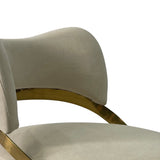 Light Beige and Gold Sofa Chair - Home Elegance USA