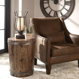 Ceylon Wine Barrel Side Table - Dark Brown by Uttermost - View 2