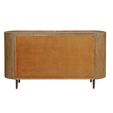 Reese Pleated 2 Door Cabinet Woodtone - Light Brown by Uttermost - View 6
