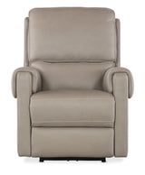 Somers Power Recliner With Power Headrest - Light Gray by Hooker Furniture - View 7