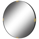 Clip Modern Round Mirror - Silver by Uttermost - View 4