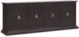 Driftwood Entertainment Credenza Burnt Timber - Dark Brown by Hooker Furniture - View 1