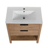 30 Inch Bathroom Vanity Plywood With 2 Drawers - W999S00061 - image - 8