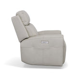 Barnett Power Recliner With Power Headrest & Lumbar - Timber | Flexsteel