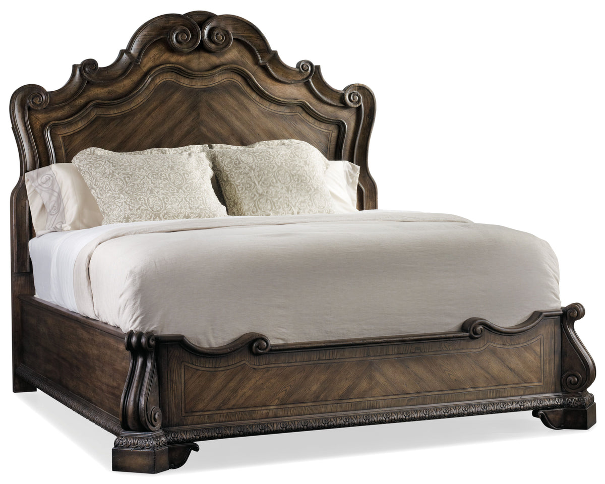 Rhapsody California King Panel Bed - Dark Brown by Hooker Furniture - View 1