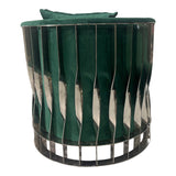 Green and Silver Sofa Chair - Home Elegance USA