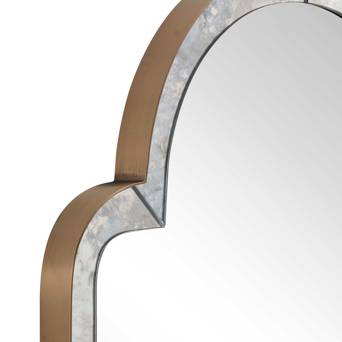 Brayden Antique Arch Mirror Plated Antique Brass - Gold / Silver by Uttermost - View 5