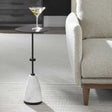 Kincaid Metal Drink Table - White / Black by Uttermost - View 1