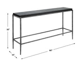 Crescendo Concrete Console Table - Black by Uttermost - View 8