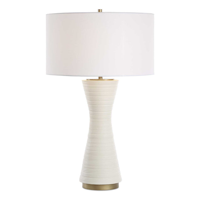 Ridgeline Matte White Table Lamp by Uttermost - View 1