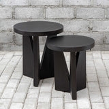 Nadette Nesting Tables (Set of 2) - Black by Uttermost - View 3