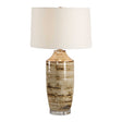 Schneider Glazed Table Lamp - Dark Brown / Beige by Uttermost - View 1