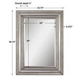 Seymour Mirror - Silver by Uttermost - View 6