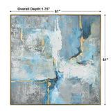 Meditation Modern Art - Light Blue by Uttermost - View 6