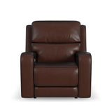 Oasis Power Recliner With Power Headrest, Lumbar, Heat & Massage - Truffle | Flexsteel