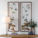 Garden Study Framed Floral Prints (Set of 2) - Green / White by Uttermost - View 2